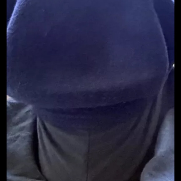 Vintage Women’s Winter Trapper Hat Dark Navy Blue Ear Flaps Fleece Casual - Picture 4 of 12